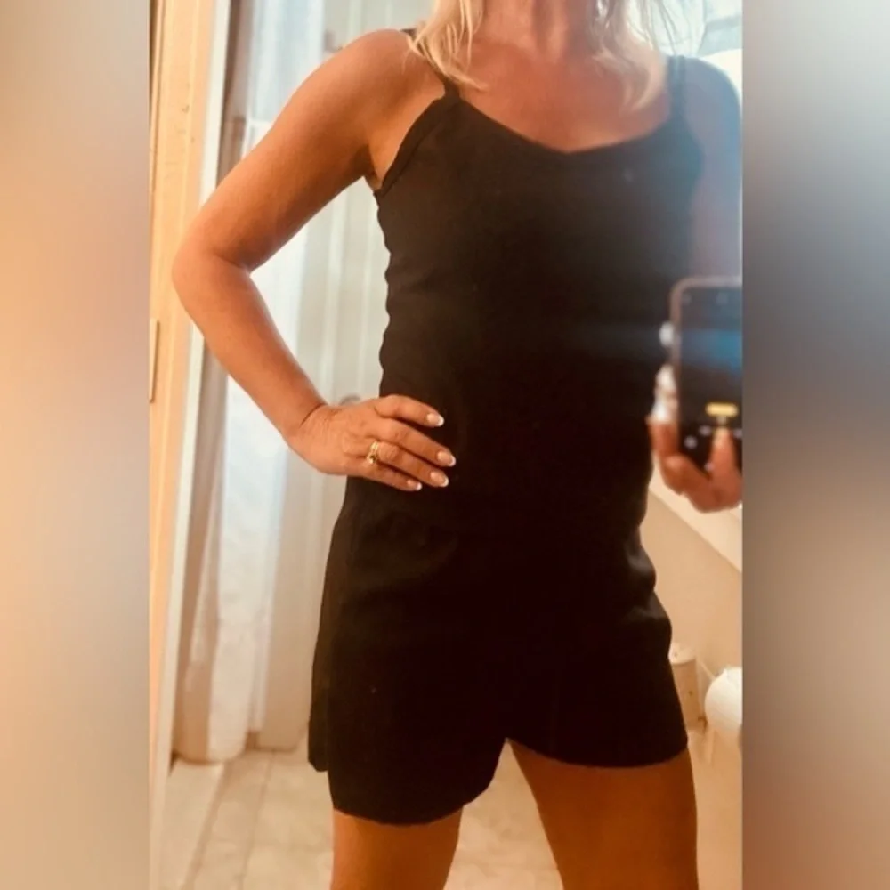 Black, tank top and short set